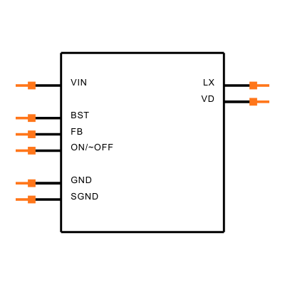 MAX5033CASA+ Symbol