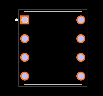 MAX541CEPA+ Footprint