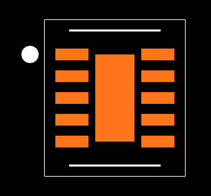 MAX5705BATB+T Footprint