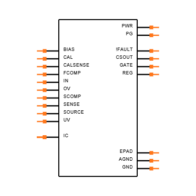 MAX5977AETP+T Symbol