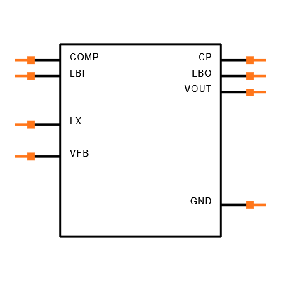 MAX632ACPA+ Symbol