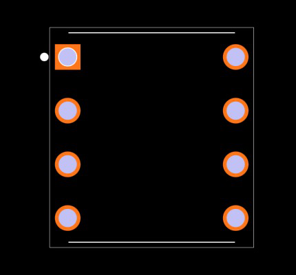 MAX680CPA+ Footprint