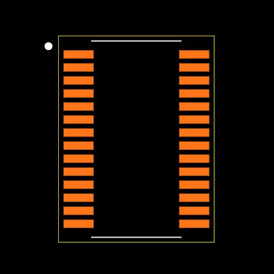 MAX6921AUI+T Footprint