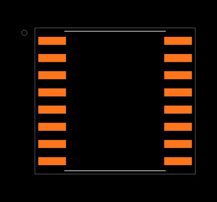 MAX695CWE+T Footprint
