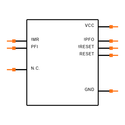 MAX708TESA+T Symbol