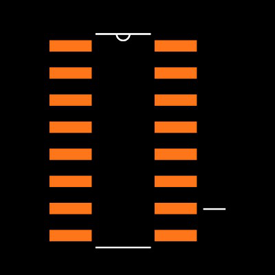 MAX713ESE+ Footprint