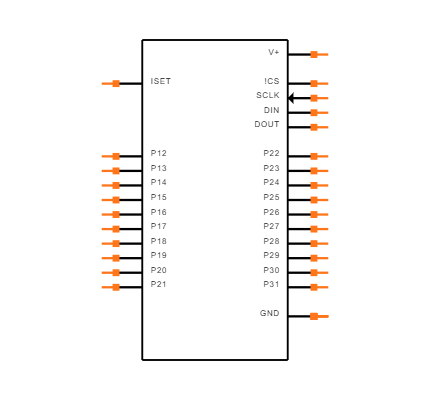 MAX7301AAI+T Symbol