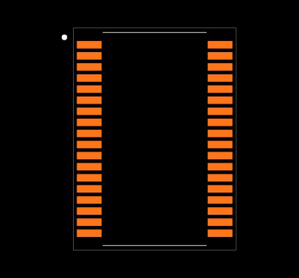 MAX7301AAX+T Footprint