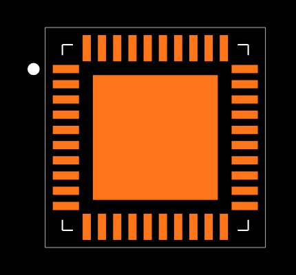 MAX7301ATL+T Footprint