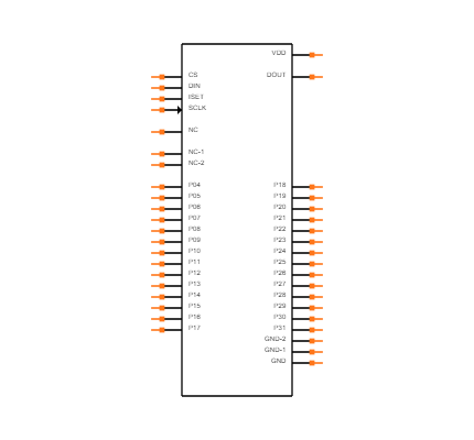 MAX7301ATL+T Symbol