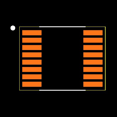 MAX7310AEE+T Footprint