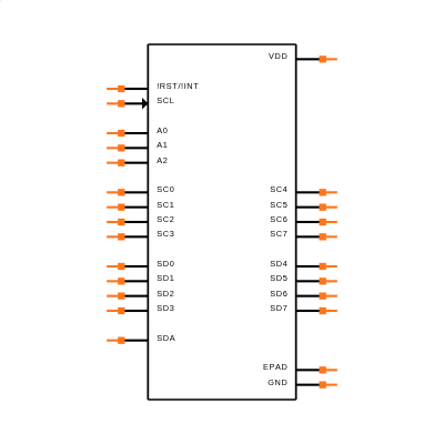 MAX7357ETG+ Symbol