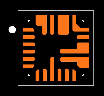MAX77751CEFG+T Footprint