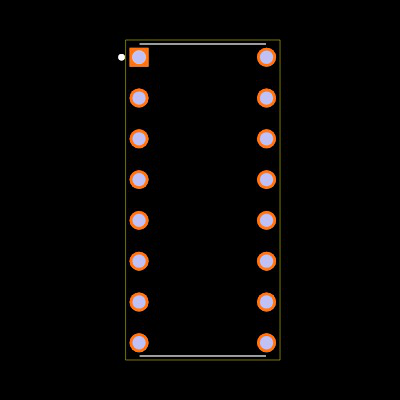 MAX793SCPE+ Footprint