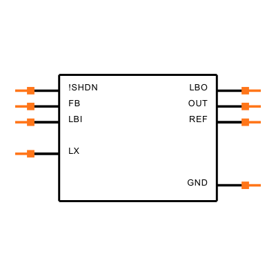 MAX859CSA+ Symbol
