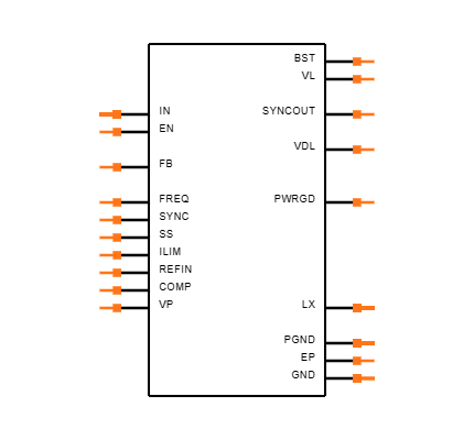 MAX8654ETX+ Symbol