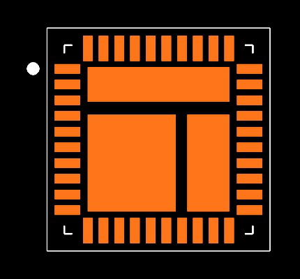 MAX8686ETL+ Footprint