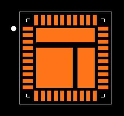 MAX8686ETL+T Footprint