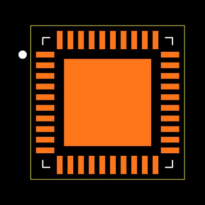 MAX8760ETL+ Footprint