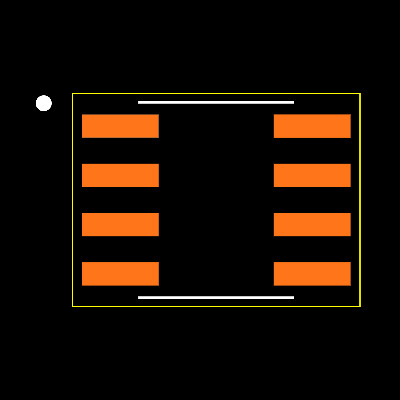 MAX9077ESA+T Footprint