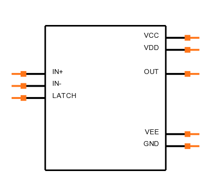 MAX9203ESA+T Symbol