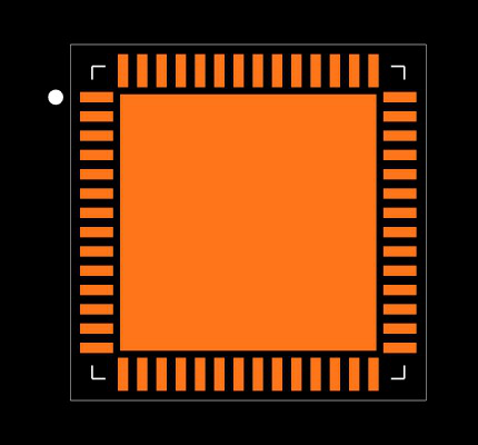 MAX9275GTN+ Footprint