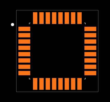 MAX9312ECJ+ Footprint