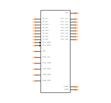 MAX9406ETM+T Symbol