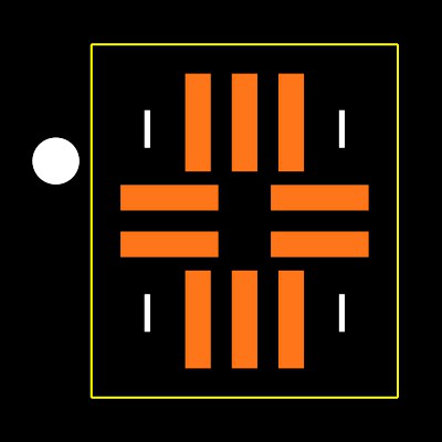 MAX9638AVB+T Footprint