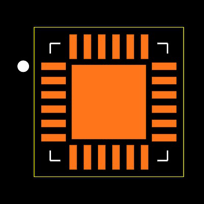 MAX9737ETG+T Footprint