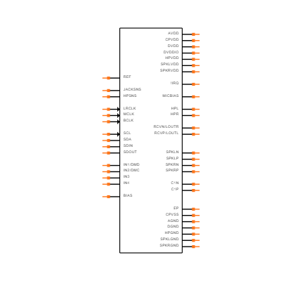 MAX98090AETL+T Symbol