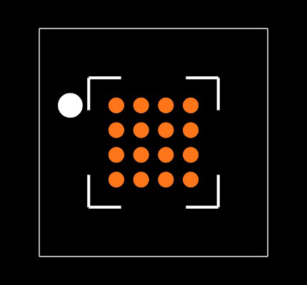 MAX98303EWE+T Footprint