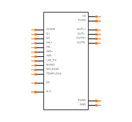 MAX98400AETX+T Symbol