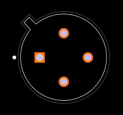 MLX90614ESF-BAA-000-TU Footprint