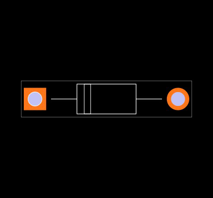 FR107-TP Footprint