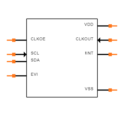 RV-8803-C7-32.768K-3PPM-TA-QA Symbol