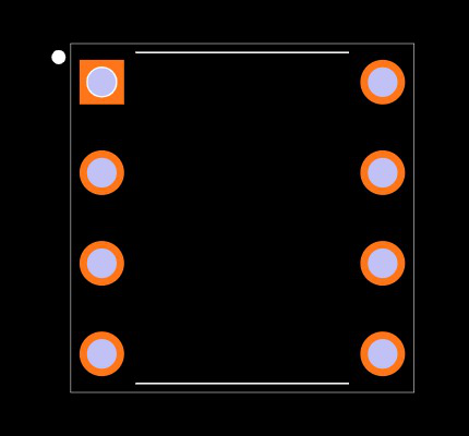 24AA02UID-I/P Footprint