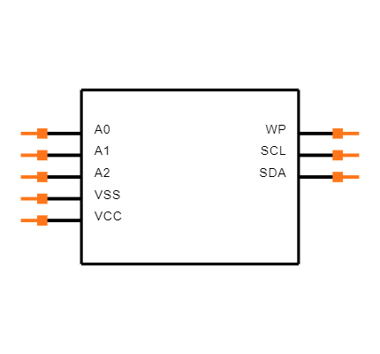 24LC01BH-E/MS Symbol