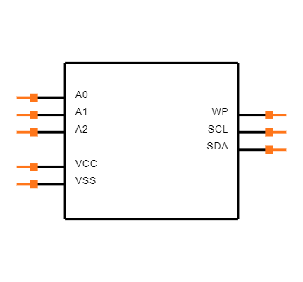 24LC128-E/ST Symbol