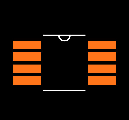 24LC32A-E/MS Footprint