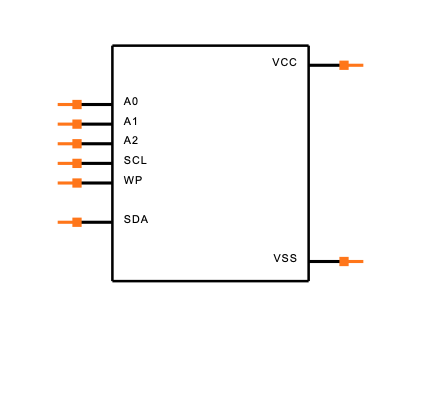 24LC64-I/ST Symbol