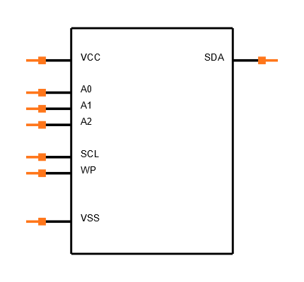 24LC64F-E/ST Symbol