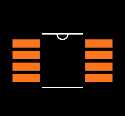 25AA080C-I/MS Footprint