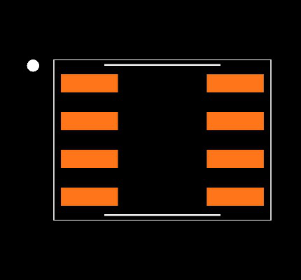 93C46B-I/SN Footprint