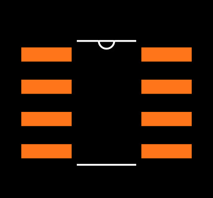 93LC56AX-I/SN Footprint