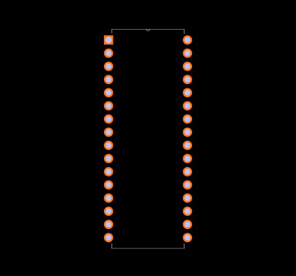 AT27C040-90PU Footprint