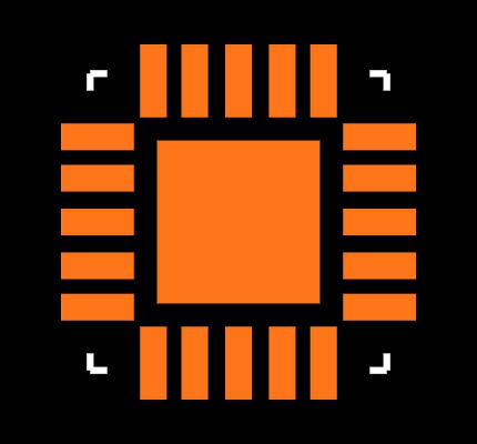 AT42QT1070-MMH Footprint