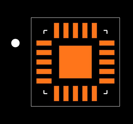 AT42QT2120-MMH Footprint