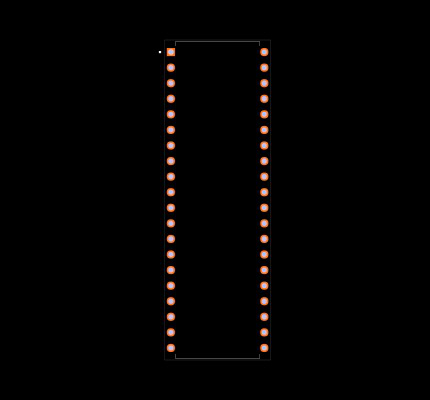 AT89C51-24PC Footprint