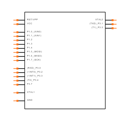 AT89S2051-24PU Symbol